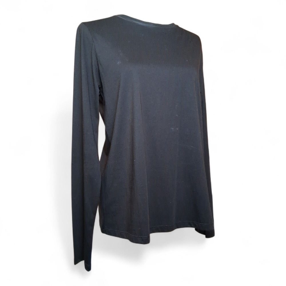 Eileen Fisher Black Long Sleeve Tee Shirt Size XS/TP